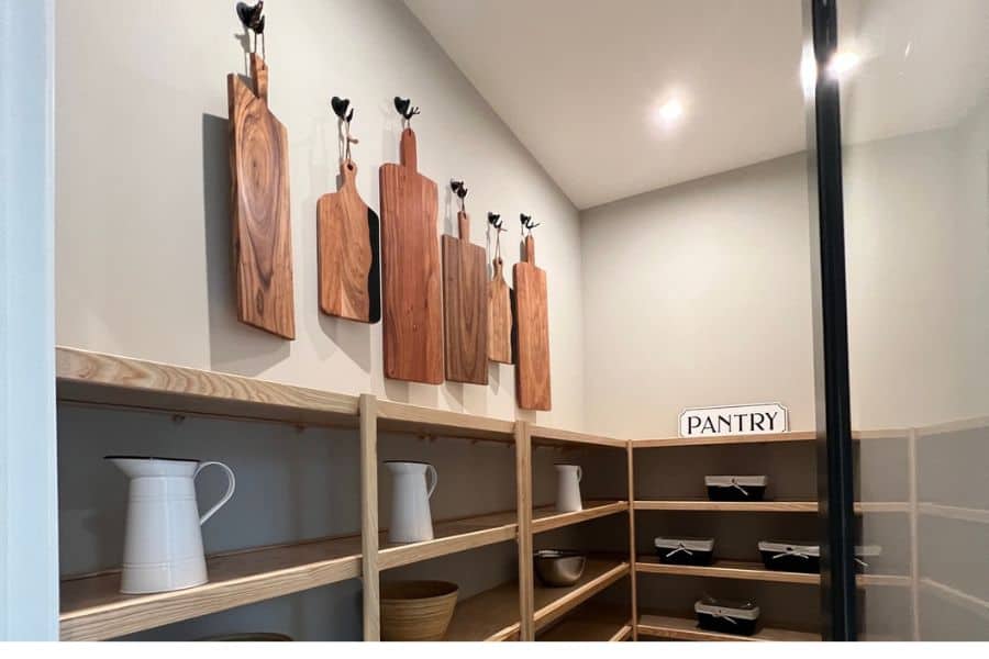 farmhouse cutting board wall display