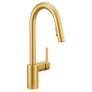 gold farmhouse sink faucet
