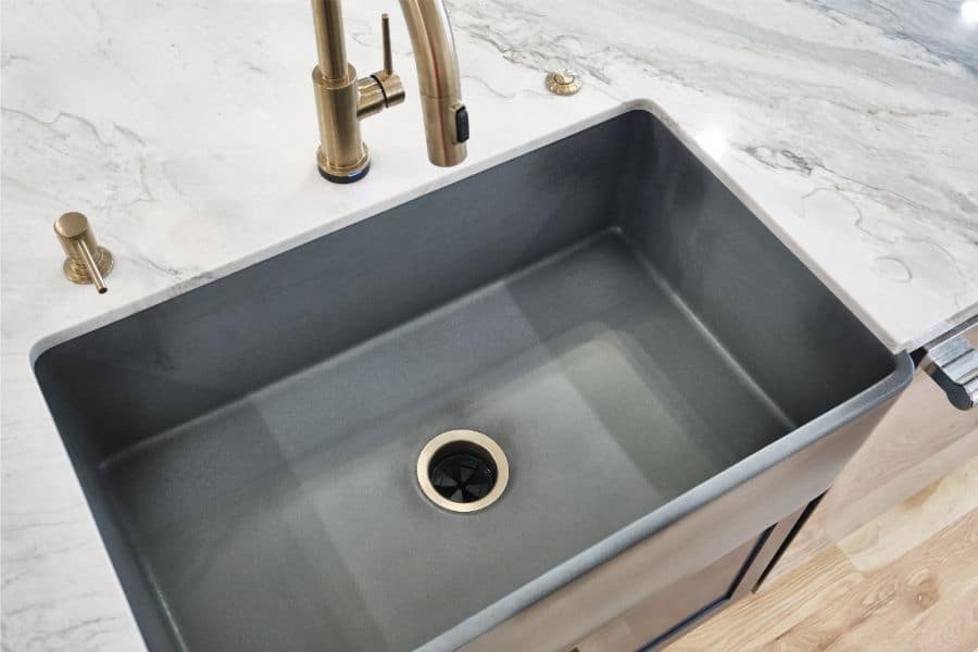 granite composite sink with granite countertop