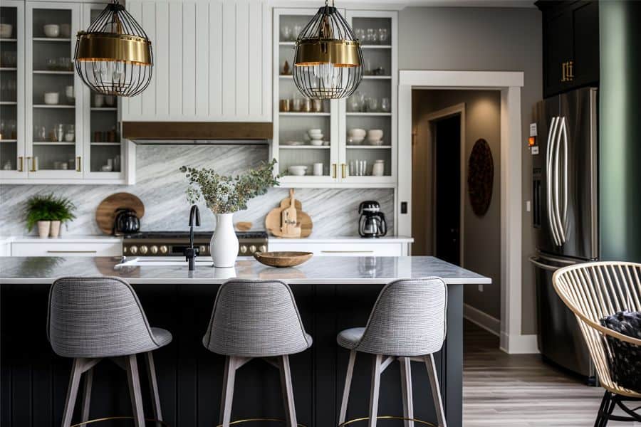 modern farmhouse kitchen hood