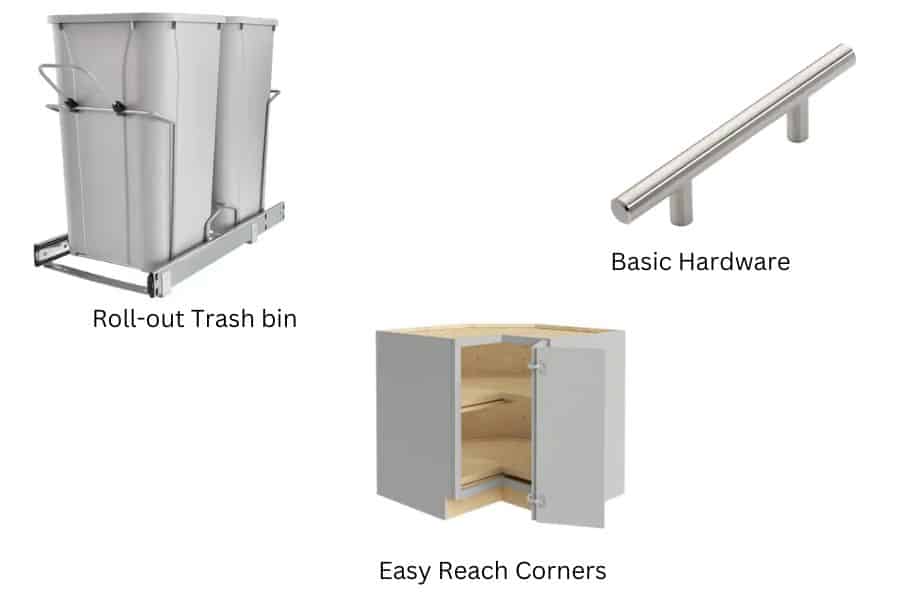 Entry level kitchen features