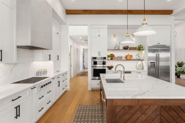 walnut kitchen island