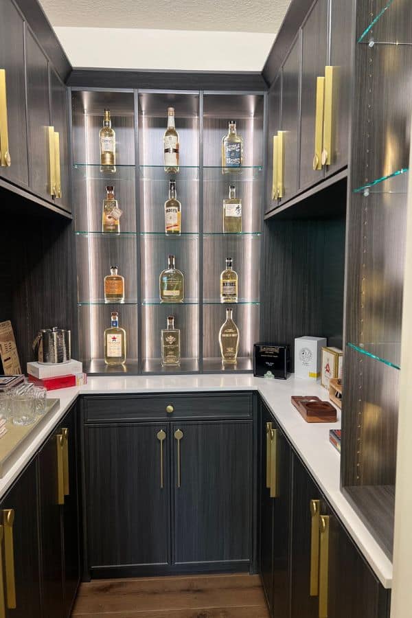 custom whiskey pantry